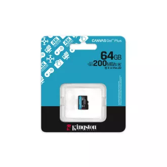 Kingston Canvas Go Plus A2/Micro SDXC/64GB/UHS-I U3 / Class 10 Kingston Canvas Go Plus A2/Micro SDXC/64GB/UHS-I U3 / Class 10