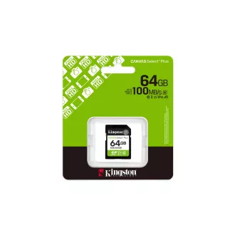 Kingston Canvas Select Plus/SDXC/64GB/UHS-I U1 / Class 10 Kingston Canvas Select Plus/SDXC/64GB/UHS-I U1 / Class 10