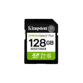 Kingston Canvas Select Plus/SDXC/128GB/UHS-I U1 / Class 10 Kingston Canvas Select Plus/SDXC/128GB/UHS-I U1 / Class 10