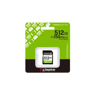 Kingston Canvas Select Plus/SDXC/512GB/UHS-I U3 / Class 10 Kingston Canvas Select Plus/SDXC/512GB/UHS-I U3 / Class 10