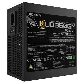 GIGABYTE zdroj 850W 80PLUS Gold Modular PG5 V2 GIGABYTE zdroj 850W 80PLUS Gold Modular PG5 V2