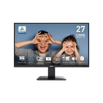 MSI Pro/MP273U/27"/IPS/4K UHD/60Hz/4ms/Černá/3R MSI Pro/MP273U/27"/IPS/4K UHD/60Hz/4ms/Černá/3R
