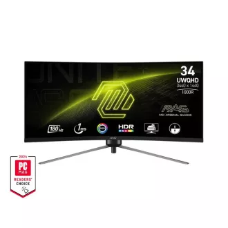 MSI MAG/345CQR/34"/VA/wQHD/180Hz/1ms/Černá/3R MSI MAG/345CQR/34"/VA/wQHD/180Hz/1ms/Černá/3R