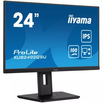 iiyama ProLite/XUB2492QSU-B1/23,8"/IPS/QHD/100Hz/0,5ms/Black/3R iiyama ProLite/XUB2492QSU-B1/23,8"/IPS/QHD/100Hz/0,5ms/Black/3R