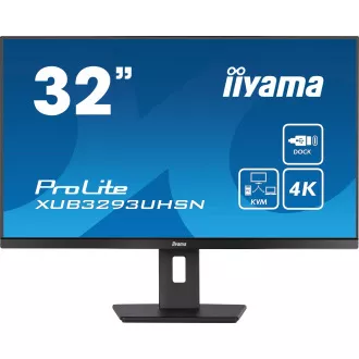 iiyama ProLite/XUB3293UHSN-B5/31,5"/IPS/4K UHD/60Hz/4ms/Black/3R iiyama ProLite/XUB3293UHSN-B5/31,5"/IPS/4K UHD/60Hz/4ms/Black/3R