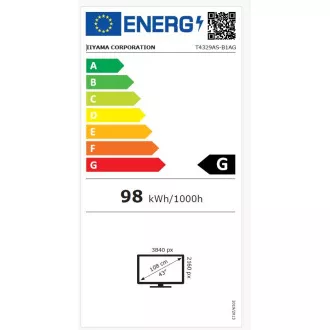 43" iiyama T4329AS-B1AG:VA,4K UHD,Android,24/7 43" iiyama T4329AS-B1AG:VA,4K UHD,Android,24/7