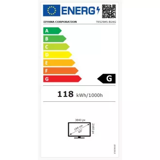 65" iiyama T6529AS-B1AG: IPS, 4K UHD,Android,24/7 65" iiyama T6529AS-B1AG: IPS, 4K UHD,Android,24/7