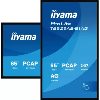 65" iiyama T6529AS-B1AG: IPS, 4K UHD,Android,24/7 65" iiyama T6529AS-B1AG: IPS, 4K UHD,Android,24/7