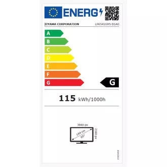 65" iiyama LH6541UHS-B1AG:VA,4K UHD,24/7 65" iiyama LH6541UHS-B1AG:VA,4K UHD,24/7