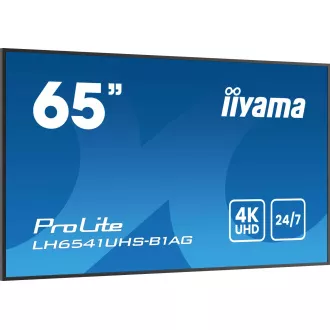 65" iiyama LH6541UHS-B1AG:VA,4K UHD,24/7 65" iiyama LH6541UHS-B1AG:VA,4K UHD,24/7