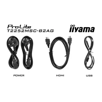 22" LCD iiyama T2252MSC-B2AG-IPS,FHD,10P,