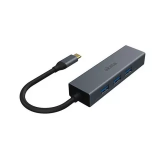 AKASA - USB Type-C 4-in-1 hub s Ethernetem AKASA - USB Type-C 4-in-1 hub s Ethernetem