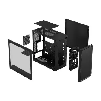 Fractal Design Focus 2 Black TG Clear Tint/Midi Tower/Transpar./Černá Fractal Design Focus 2 Black TG Clear Tint/Midi Tower/Transpar./Černá