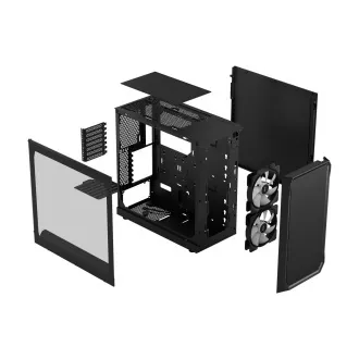 Fractal Design Focus 2 RGB Black TG Clear Tint/Midi Tower/Transpar./Černá Fractal Design Focus 2 RGB Black TG Clear Tint/Midi Tower/Transpar./Černá