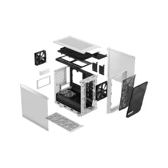 Fractal Design Meshify 2 Nano White TG Clear Tint/Mini ITX/Transpar./Bílá Fractal Design Meshify 2 Nano White TG Clear Tint/Mini ITX/Transpar./Bílá