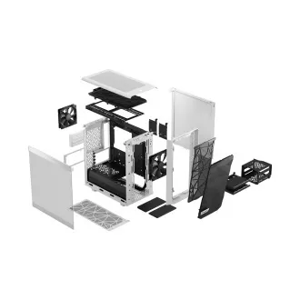Fractal Design Meshify 2 Mini White TG Clear Tint/Micro ATX/Transpar./Bílá Fractal Design Meshify 2 Mini White TG Clear Tint/Micro ATX/Transpar./Bílá