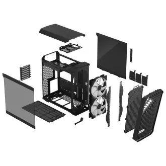 Fractal Design Torrent Compact RGB Black TG Light/Midi Tower/Transpar./Černá Fractal Design Torrent Compact RGB Black TG Light/Midi Tower/Transpar./Černá