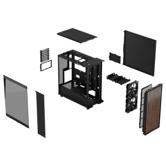Fractal Design North Charcoal Black TG Dark/Midi Tower/Transpar./Černá