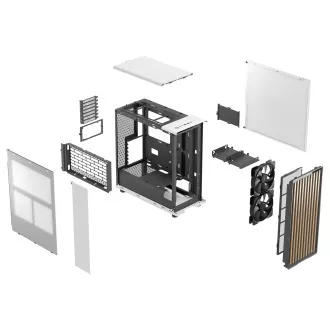 Fractal Design North Chalk White/Midi Tower/Bílá Fractal Design North Chalk White/Midi Tower/Bílá
