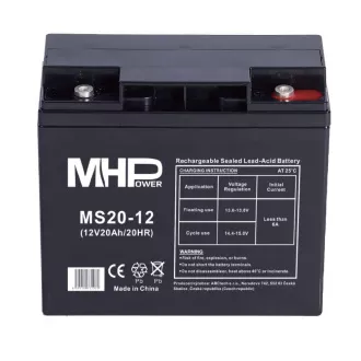 MHPower MS20-12 olověný akumulátor AGM 12V/20Ah T5 MHPower MS20-12 olověný akumulátor AGM 12V/20Ah T5