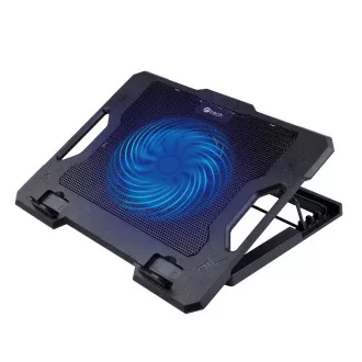 Chladící podložka C-TECH CLP-S100, 17", 1x 140mm, 2x USB, modré podsvícení Chladící podložka C-TECH CLP-S100, 17", 1x 140mm, 2x USB, modré podsvícení