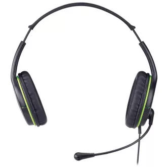 Sluchátka s mik. GENIUS HS-400A green + redukce
