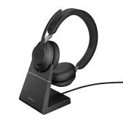 Jabra Evolve2 65/Stereo/USB/BT/Bezdrát/Stand/Černá