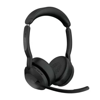 Jabra Evolve2 55/Stereo/ANC/USB-C/BT-USB/Bezdrát/MS/Stand/Černá Jabra Evolve2 55/Stereo/ANC/USB-C/BT-USB/Bezdrát/MS/Stand/Černá