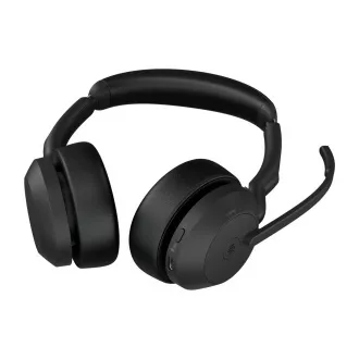 Jabra Evolve2 55/Stereo/ANC/USB-C/BT-USB/Bezdrát/MS/Stand/Černá Jabra Evolve2 55/Stereo/ANC/USB-C/BT-USB/Bezdrát/MS/Stand/Černá