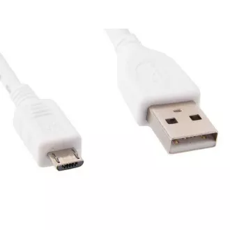 GEMBIRD kabel microUSB - USB, 1m, bílý GEMBIRD kabel microUSB - USB, 1m, bílý