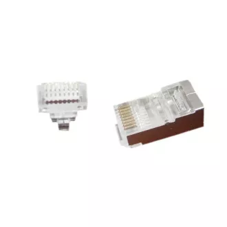 GEMBIRD Universal pass-through modular FTP plug 8P8C, 10 pcs