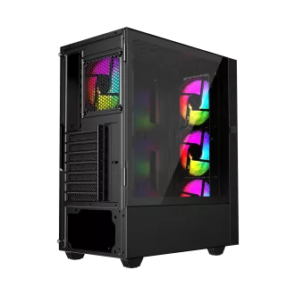 Gembird Fornax 4000 ARGB/Midi Tower/Transpar./Černá Gembird Fornax 4000 ARGB/Midi Tower/Transpar./Černá
