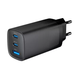 GEMBIRD PD nabíječka 1xUSB-A 2xUSB-C 67W černá GEMBIRD PD nabíječka 1xUSB-A 2xUSB-C 67W černá