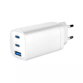 GEMBIRD PD nabíječka 1xUSB-A 2xUSB-C 67W bilá GEMBIRD PD nabíječka 1xUSB-A 2xUSB-C 67W bilá