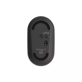 Logitech Pebble Mouse 2 M350s/Cestovní/Optická/4 000 DPI/Bezdrátová Bluetooth/Grafitová