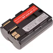 Baterie T6 Power Canon BP-508, BP-511, BP-511A, BP-512, BP-514, 1600mAh, 11,8Wh, hnědá