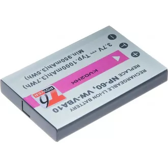 Baterie T6 Power NP-60, KLIC-5000, NP-30, LI-20B, A1812A, L1812A, L1812B, 1000mAh, 3,7Wh Baterie T6 Power NP-60, KLIC-5000, NP-30, LI-20B, A1812A, L1812A, L1812B, 1000mAh, 3,7Wh
