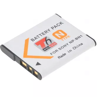 Baterie T6 Power Sony NP-BN1, 600mAh, 2,2Wh, šedá Baterie T6 Power Sony NP-BN1, 600mAh, 2,2Wh, šedá