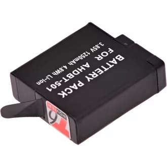 Baterie T6 Power pro GoPro Hero5, Hero6 Black, AHDBT-501, AABAT-001, 601-10197-000, 1250mAh, 4,8Wh Baterie T6 Power pro GoPro Hero5, Hero6 Black, AHDBT-501, AABAT-001, 601-10197-000, 1250mAh, 4,8Wh