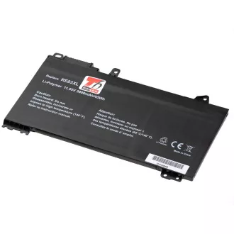 Baterie T6 Power pro HP ProBook 430 G6, 440 G6, 445 G6, 450 G6, 455 G6, 3900mAh, 45Wh, 3cell, Li-pol Baterie T6 Power pro HP ProBook 430 G6, 440 G6, 445 G6, 450 G6, 455 G6, 3900mAh, 45Wh, 3cell, Li-pol