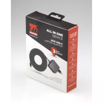 T6 Power univerzální adaptér k notebooku, 65W, USB-C T6 Power univerzální adaptér k notebooku, 65W, USB-C