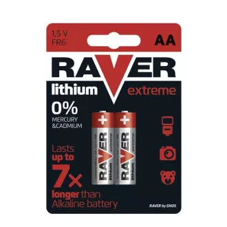 Lithiová baterie RAVER 2x AA Lithiová baterie RAVER 2x AA