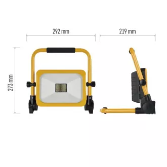 EMOS PŘENOSNÝ NABÍJECÍ LED REFLEKTOR ACCO 30W,3000LM,IP54 EMOS PŘENOSNÝ NABÍJECÍ LED REFLEKTOR ACCO 30W,3000LM,IP54