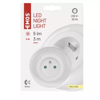 EMOS LED Noční světlo P3320, noční senzor EMOS LED Noční světlo P3320, noční senzor