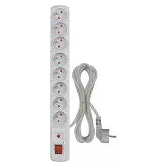 EMOS Přepěťová ochrana 8z,1,5m (šedá) EMOS Přepěťová ochrana 8z,1,5m (šedá)