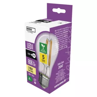 LED žárovka A60/E27/3,8W/60W/806lm/teplá bílá LED žárovka A60/E27/3,8W/60W/806lm/teplá bílá