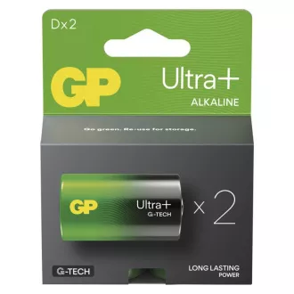 GP Alkalická baterie ULTRA PLUS D (LR20) - 2ks GP Alkalická baterie ULTRA PLUS D (LR20) - 2ks