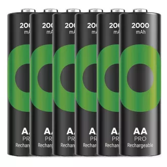 GP Nabíjecí bat. ReCyko Pro AA (HR6) 2000mAh - 6ks GP Nabíjecí bat. ReCyko Pro AA (HR6) 2000mAh - 6ks
