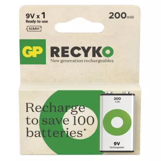 GP Nabíjecí bat. ReCyko 200 (9V) - 1ks GP Nabíjecí bat. ReCyko 200 (9V) - 1ks