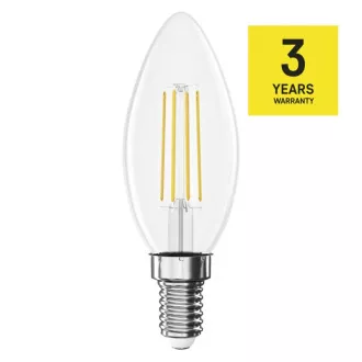 EMOS LED FLM CANDLE 3,4W(40W) 470lm E14 WW EMOS LED FLM CANDLE 3,4W(40W) 470lm E14 WW